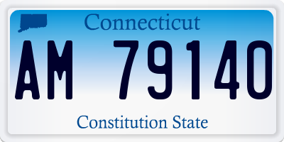 CT license plate AM79140