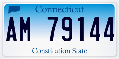 CT license plate AM79144