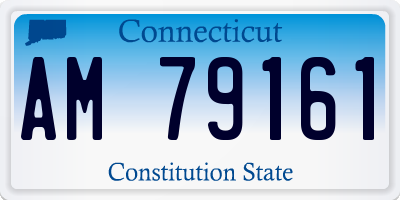 CT license plate AM79161