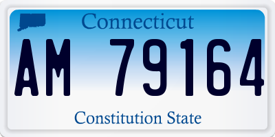 CT license plate AM79164