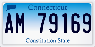 CT license plate AM79169