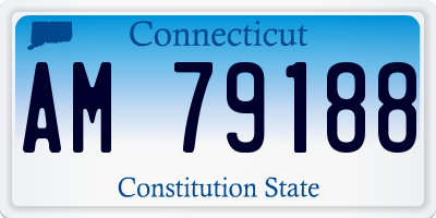 CT license plate AM79188