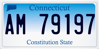 CT license plate AM79197