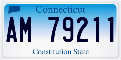 CT license plate AM79211