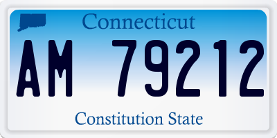 CT license plate AM79212