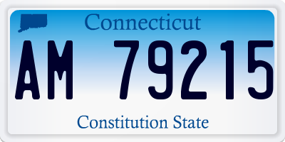 CT license plate AM79215