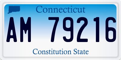 CT license plate AM79216