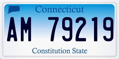 CT license plate AM79219