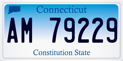 CT license plate AM79229