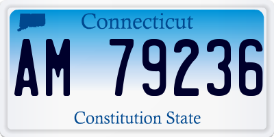 CT license plate AM79236