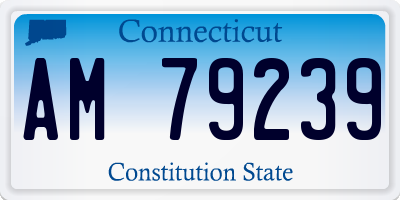 CT license plate AM79239