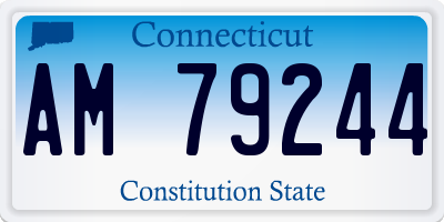 CT license plate AM79244