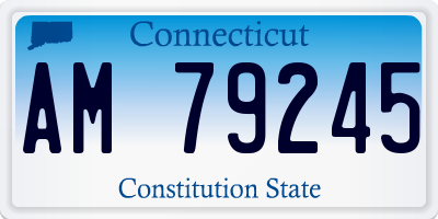 CT license plate AM79245
