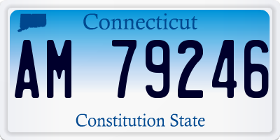 CT license plate AM79246