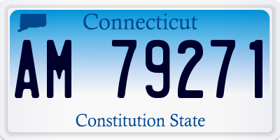 CT license plate AM79271