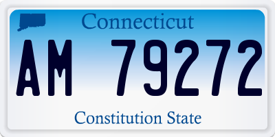 CT license plate AM79272