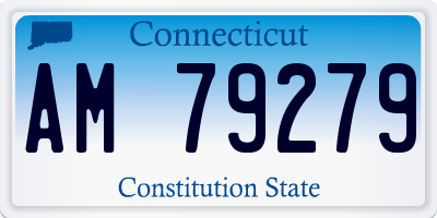 CT license plate AM79279