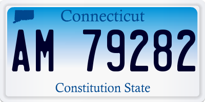 CT license plate AM79282