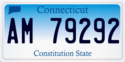 CT license plate AM79292