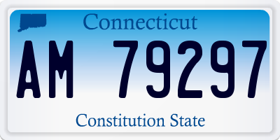CT license plate AM79297
