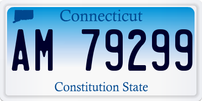 CT license plate AM79299