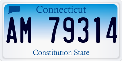 CT license plate AM79314