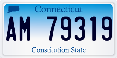CT license plate AM79319