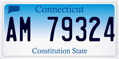 CT license plate AM79324