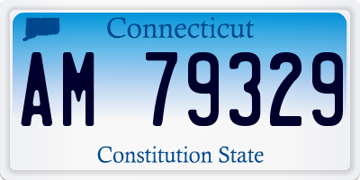 CT license plate AM79329