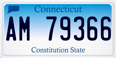 CT license plate AM79366