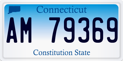 CT license plate AM79369