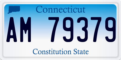 CT license plate AM79379