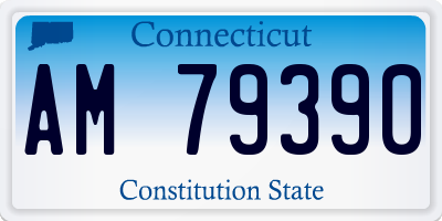CT license plate AM79390