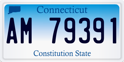 CT license plate AM79391