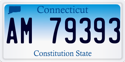 CT license plate AM79393