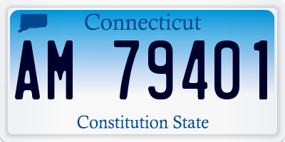 CT license plate AM79401