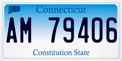 CT license plate AM79406