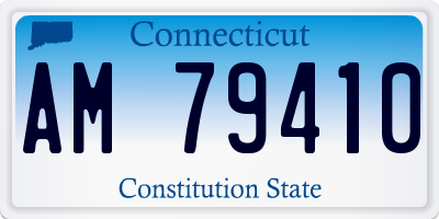 CT license plate AM79410