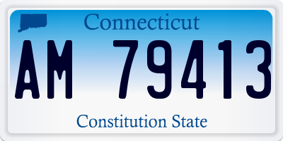 CT license plate AM79413