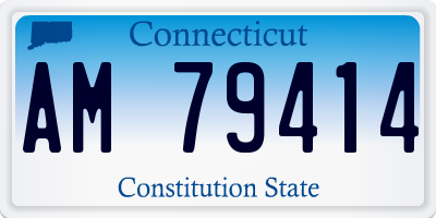 CT license plate AM79414