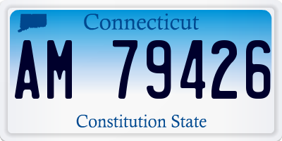 CT license plate AM79426