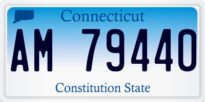 CT license plate AM79440