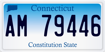 CT license plate AM79446