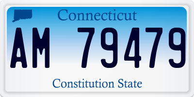 CT license plate AM79479