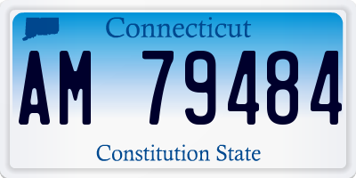 CT license plate AM79484
