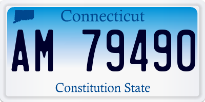 CT license plate AM79490