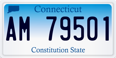 CT license plate AM79501
