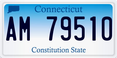 CT license plate AM79510
