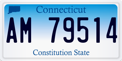 CT license plate AM79514