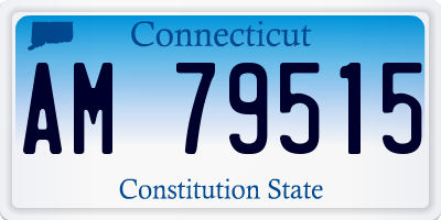 CT license plate AM79515